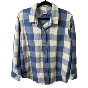 Kavu Blue and Cream Outdoor Wear shacket